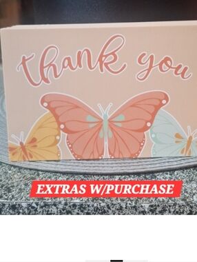NWT - 25ct. 4x6 Thank You Cards Bonus Random Polymailers